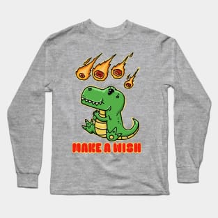 Make a Wish Dino Long Sleeve T-Shirt